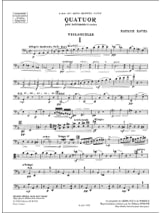 Quatuor à cordes - Parties - RAVEL - Partition - Quatuors